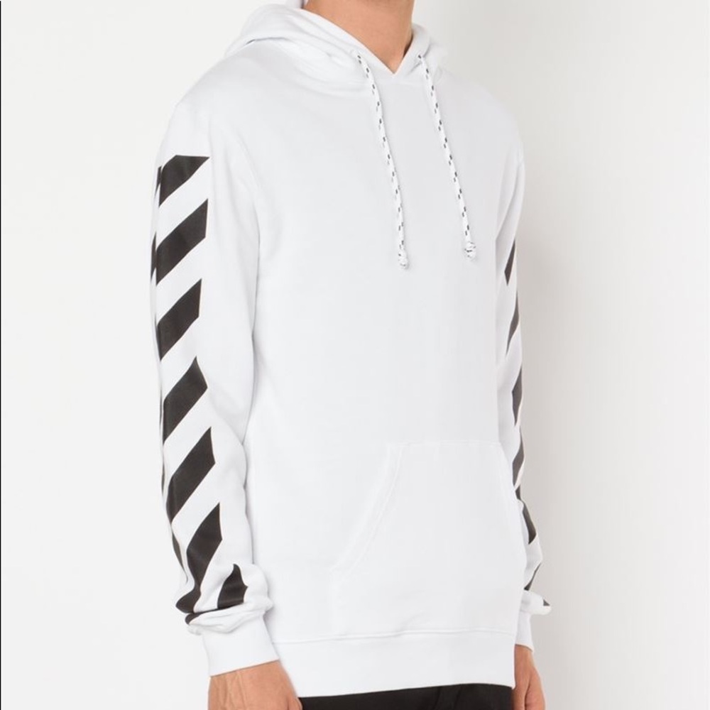 Off-White c/o Virgil Abloh Striped Hoodie (Size M) - Picture 2 of 7